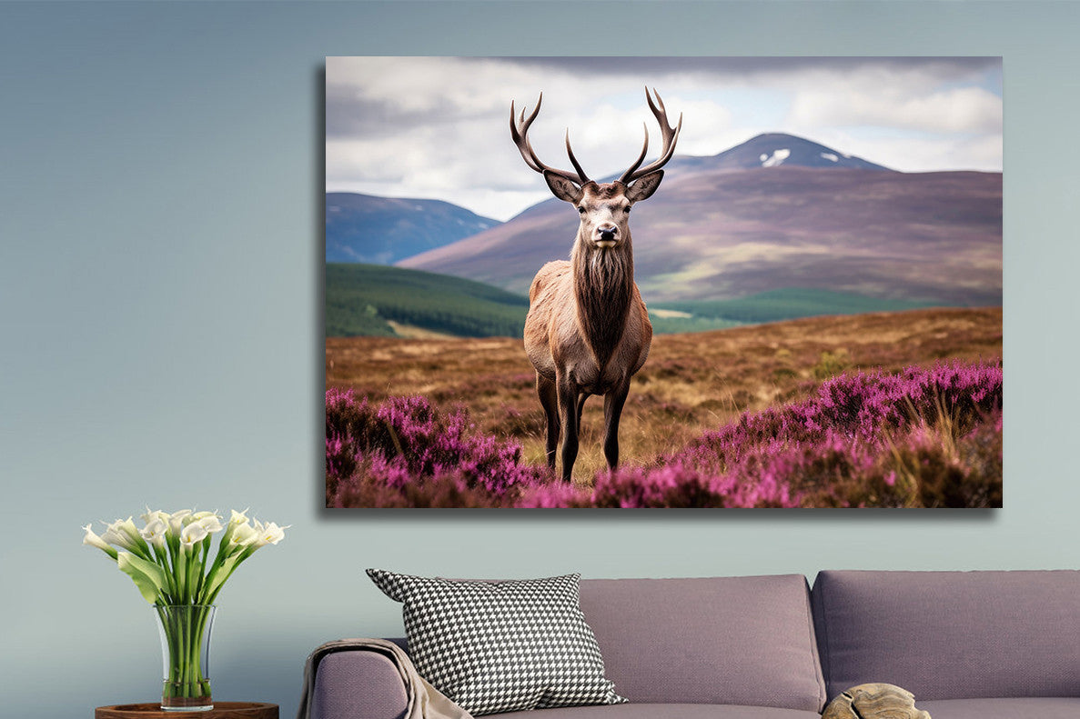 Glasbild «Edelhirsch» 120 × 80 cm – Ansicht 2