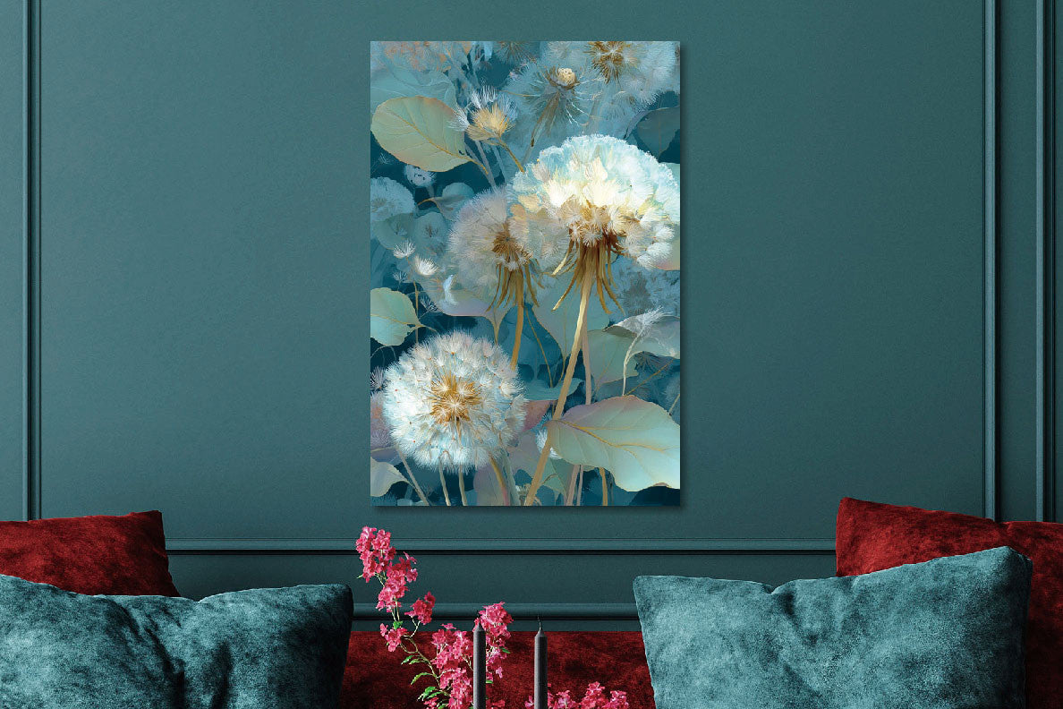 Glasbild «Löwenzahn» 80 × 120 cm – Ansicht 2