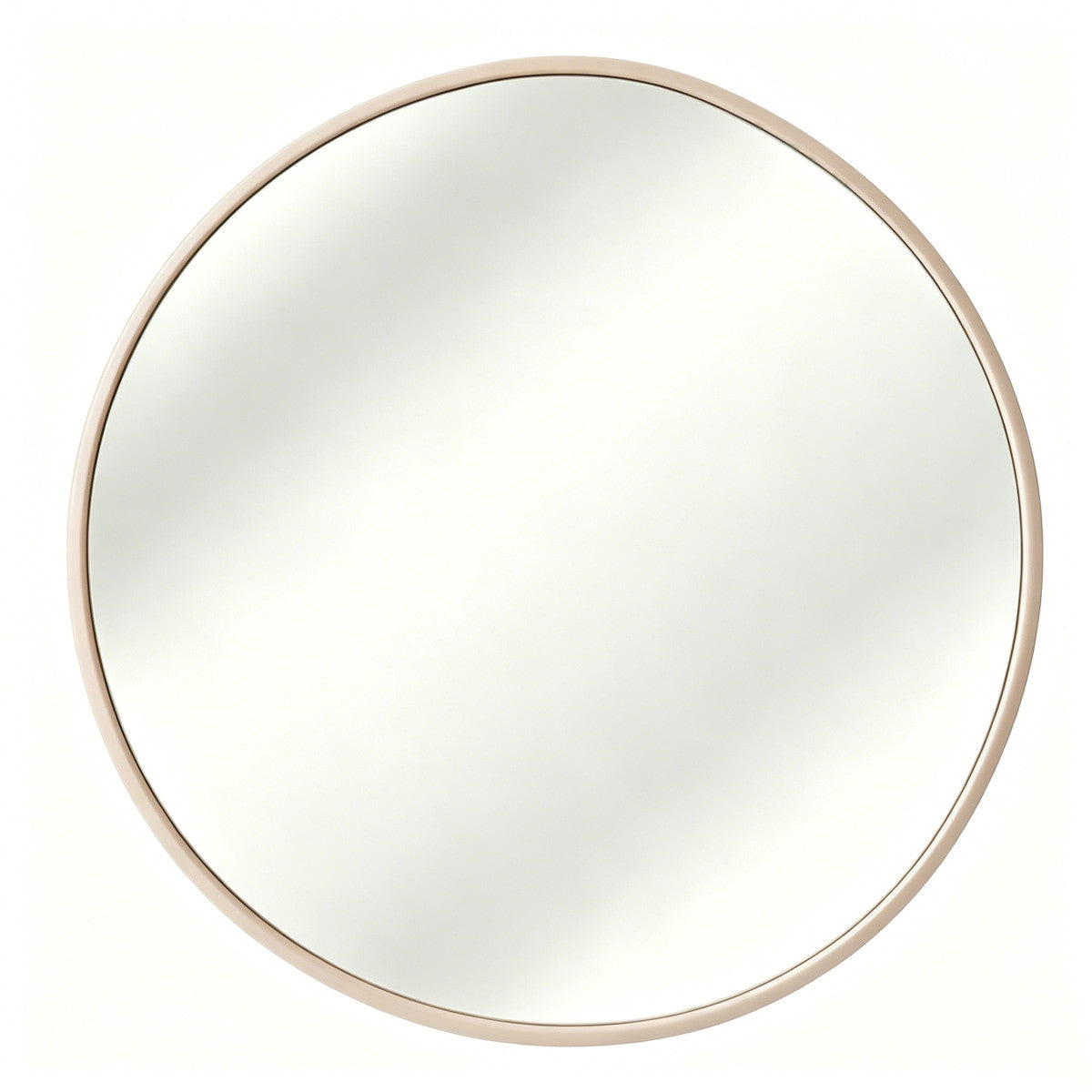 Runder Spiegel Sand mit Aluminiumrahmen Ø 120 cm
