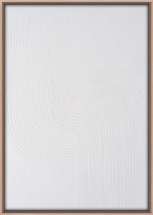 3D-Wanddekoration 50x70cm weiß. 6er-Set