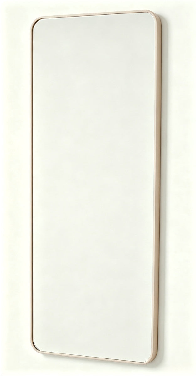 Gebogener Spiegel Sand mit Aluminiumrahmen 50 × 150 cm – Ansicht 3