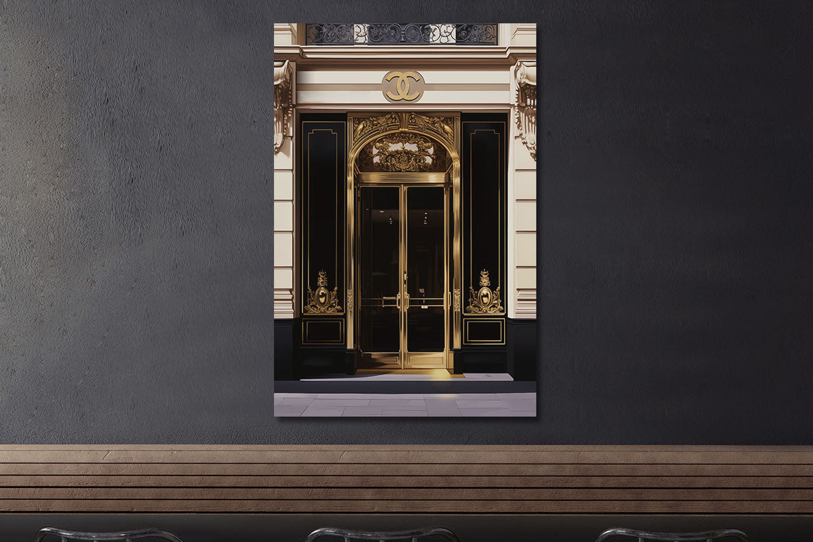 Glasbild «Goldene Tür» 80 × 120 cm – Ansicht 2