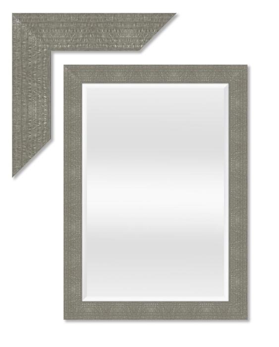 Facettenspiegel mit Rahmen Grau 44 × 44 cm (Art. 338303030GR-SP)