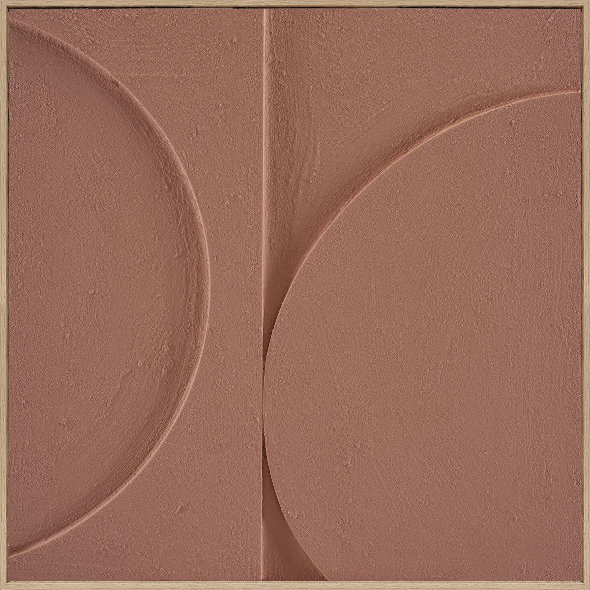 3D-Wanddekoration «Halbkreise Mocha Mousse» 80 × 80 cm
