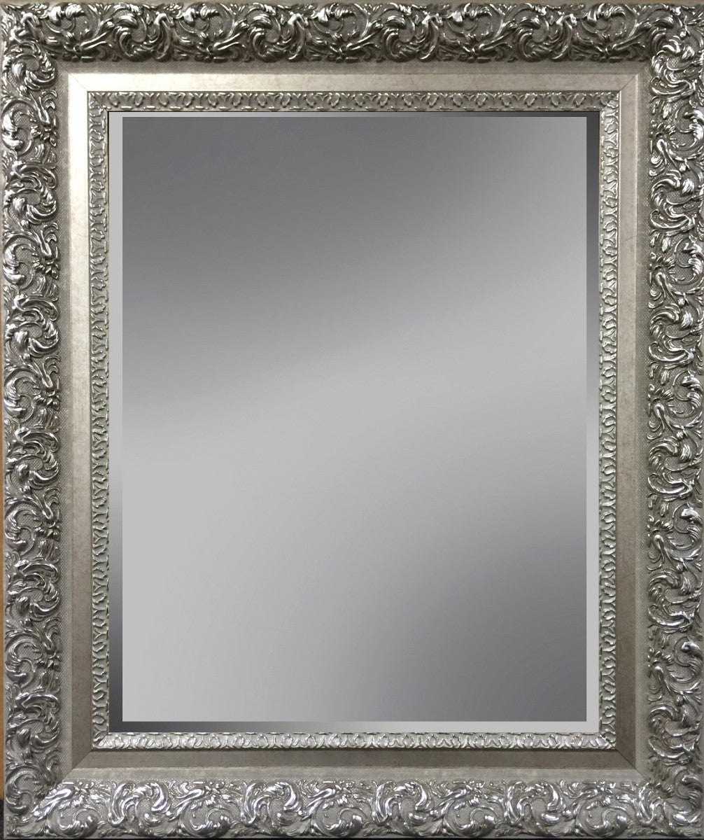 Facettenspiegel mit Rahmen Antik Silber 72 × 172 cm