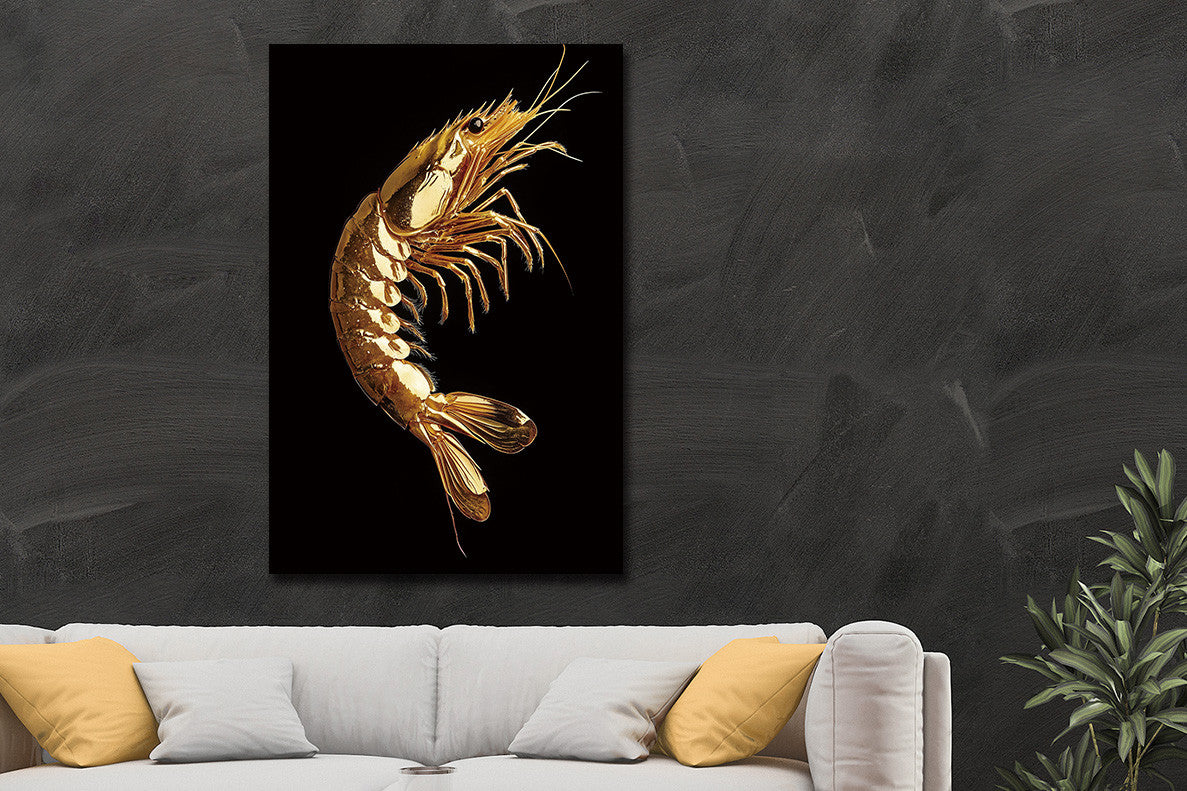 Glasbild «Garnele» 80 × 120 cm – Ansicht 2