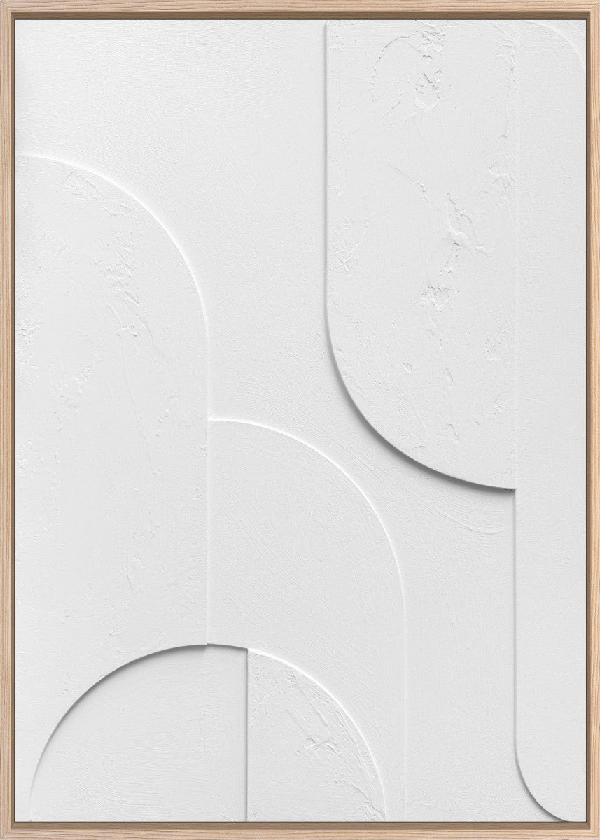 3D-Wanddekoration «Weiss 2» 50 × 70 cm
