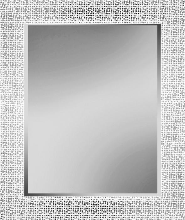 Facettenspiegel mit Rahmen Silber 70 × 85 cm (Art. 323405671ZI-SP)