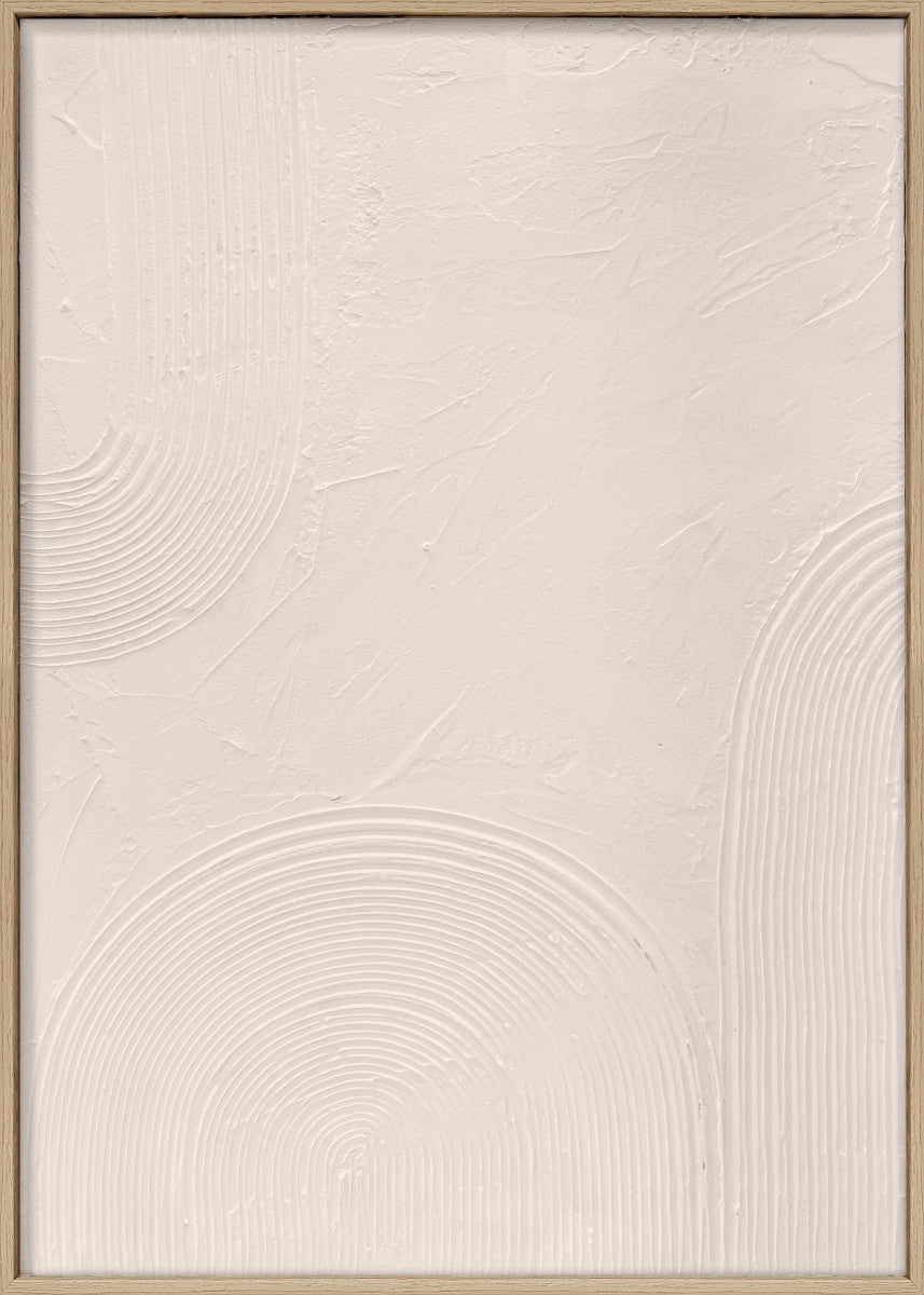 3D-Wanddekoration «Creme» 50 × 70 cm – 6er-Set
