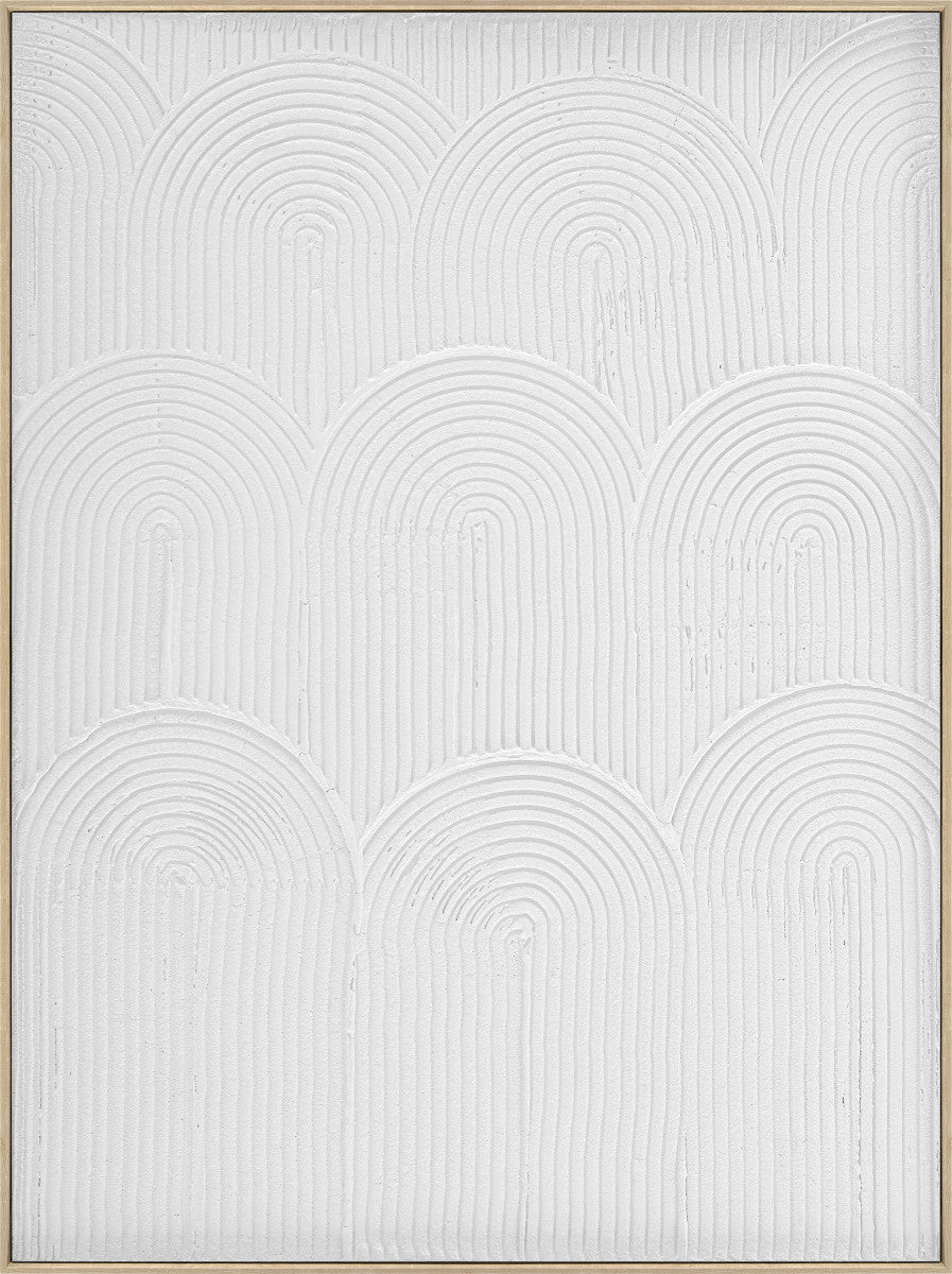 Ölgemälde «Bögen Weiss» 100 × 140 cm mit Rahmen – Ansicht 2