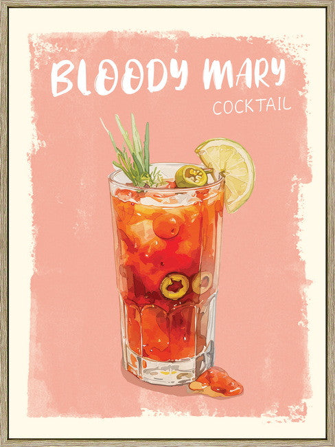 Leinwandbild «Bloody Mary» mit Rahmen 30 × 40 cm