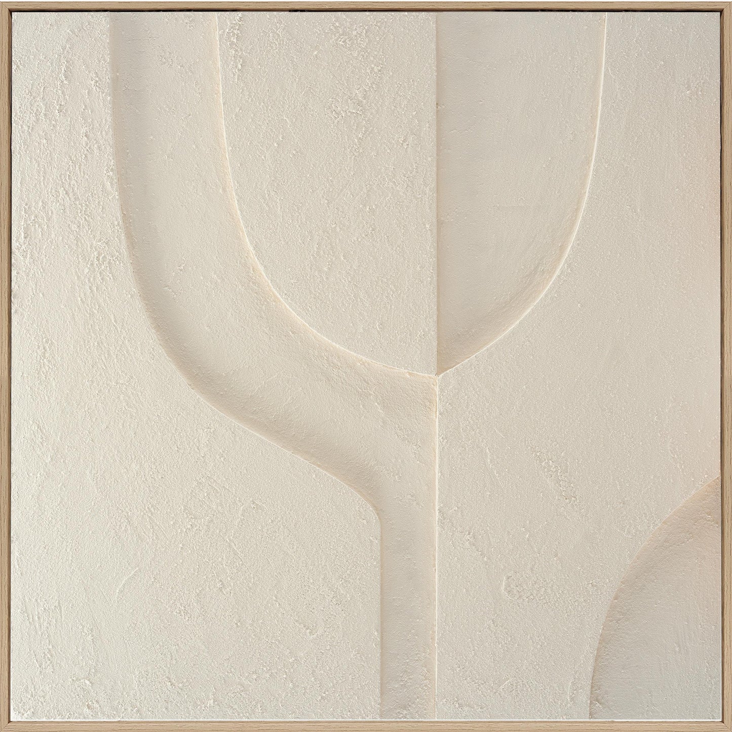 3D-Wanddekoration 80x80cm Bio-Beige