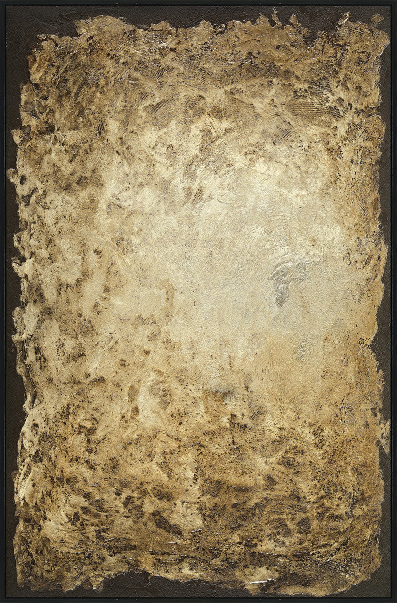 Ölgemälde «Goldene Blitze» 100 × 150 cm mit Rahmen – Ansicht 2