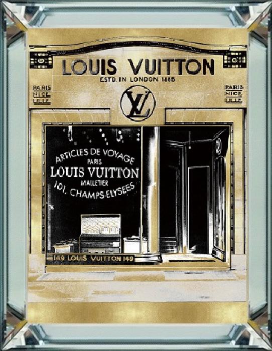 Spiegellijst met prent 40x50cm