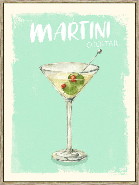 Leinwandbild «Martini» mit Rahmen 30 × 40 cm