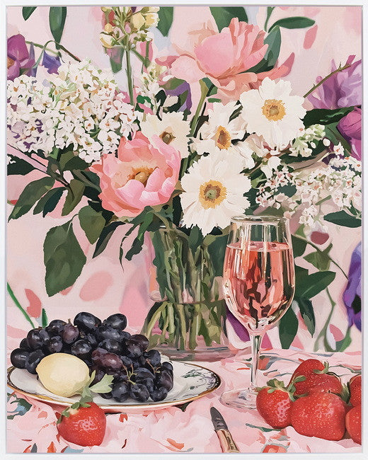 Leinwandbild «Blumenstrauss 1» mit Rahmen 40 × 50 cm