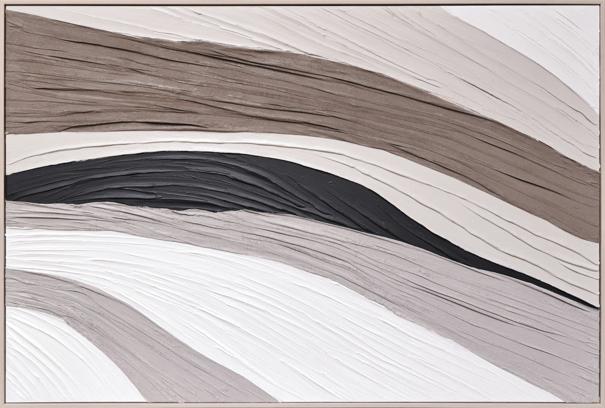 Ölgemälde «Linien» 80 × 120 cm mit Rahmen – Ansicht 6