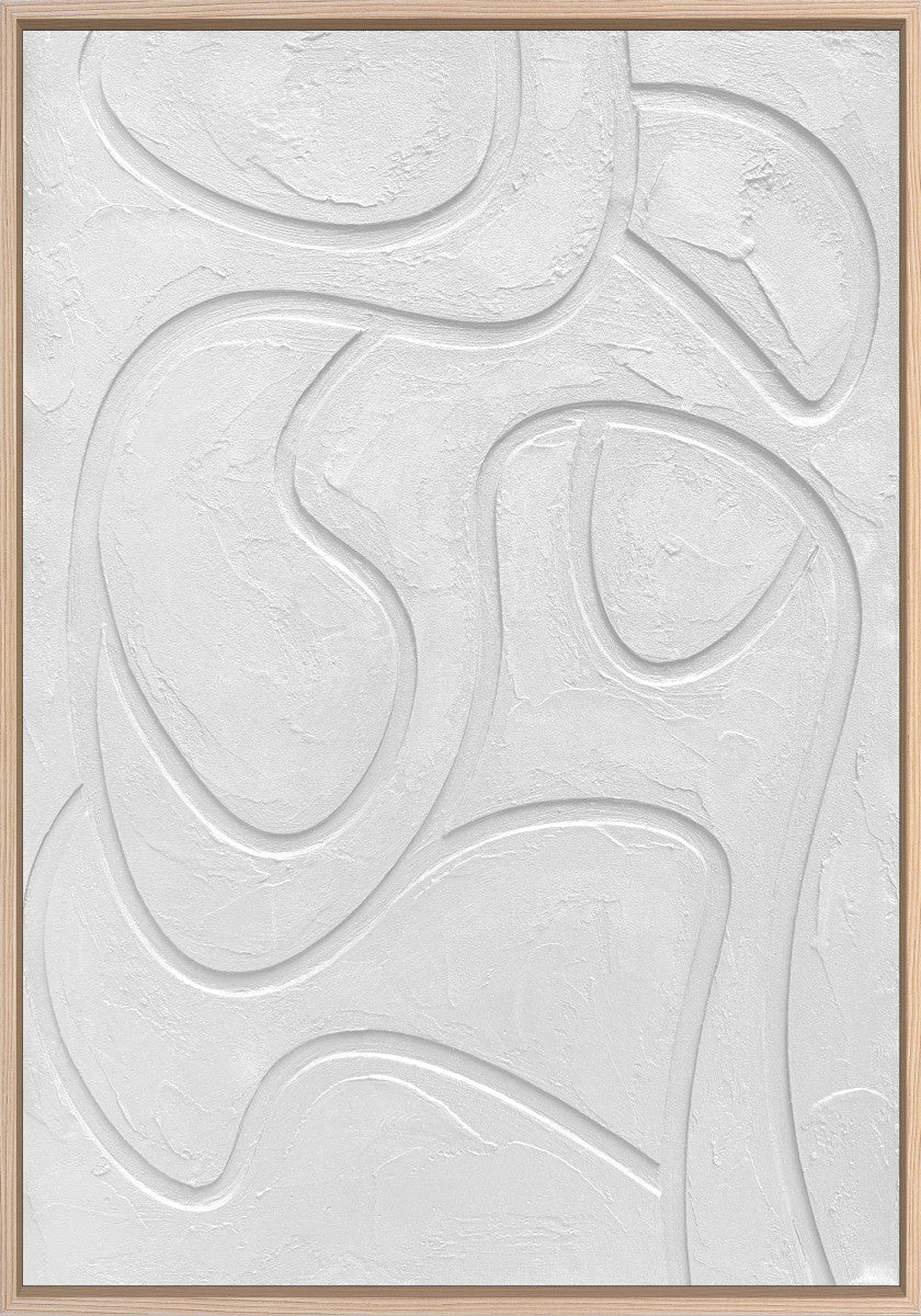 3D-Wanddekoration «Weiss 5» 70 × 100 cm