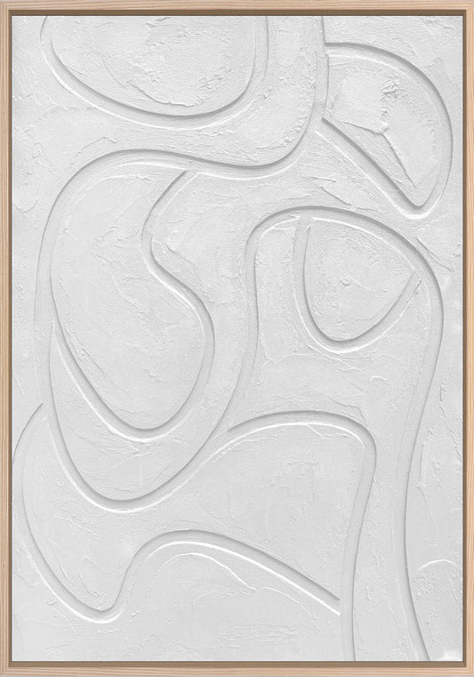 3D-Wanddekoration «Weiss 5» 70 × 100 cm