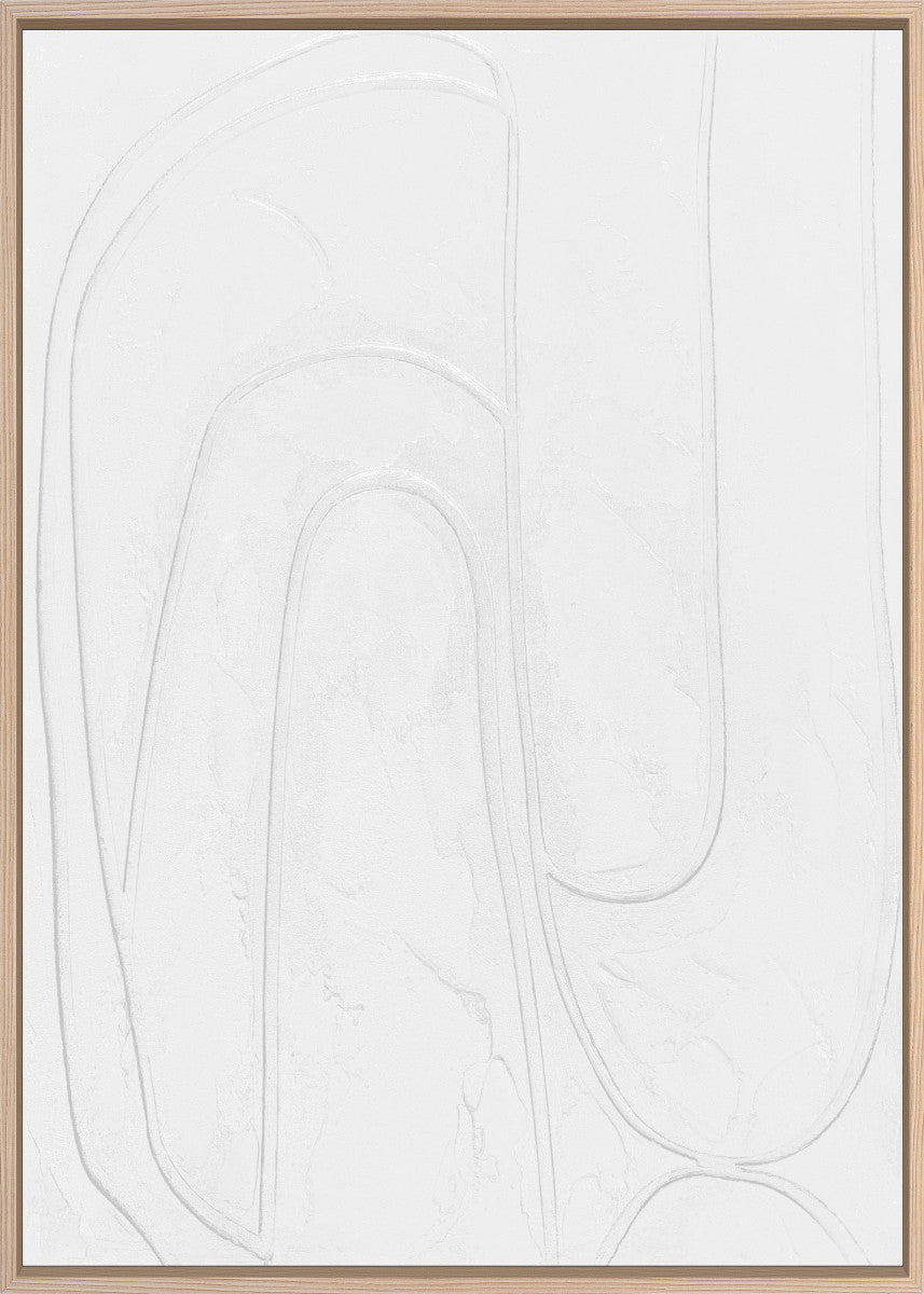 3D-Wanddekoration «Weiss 4» 50 × 70 cm