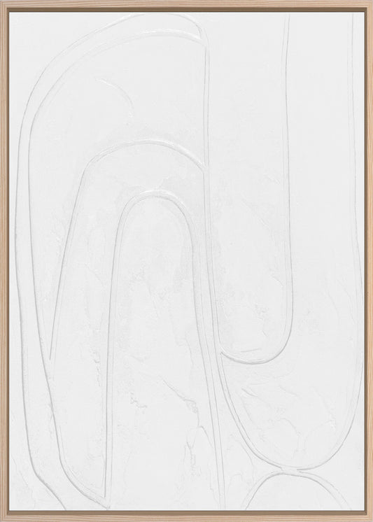 3D-Wanddekoration «Weiss 4» 50 × 70 cm