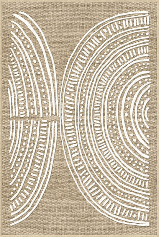 Canvas incl. lijst 80x120cm met foam 'Witte manen'