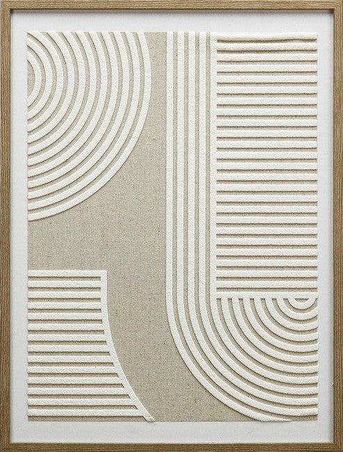 Leinwandbild «Bogen 2» mit Rahmen 45 × 60 cm – 3D-Elemente