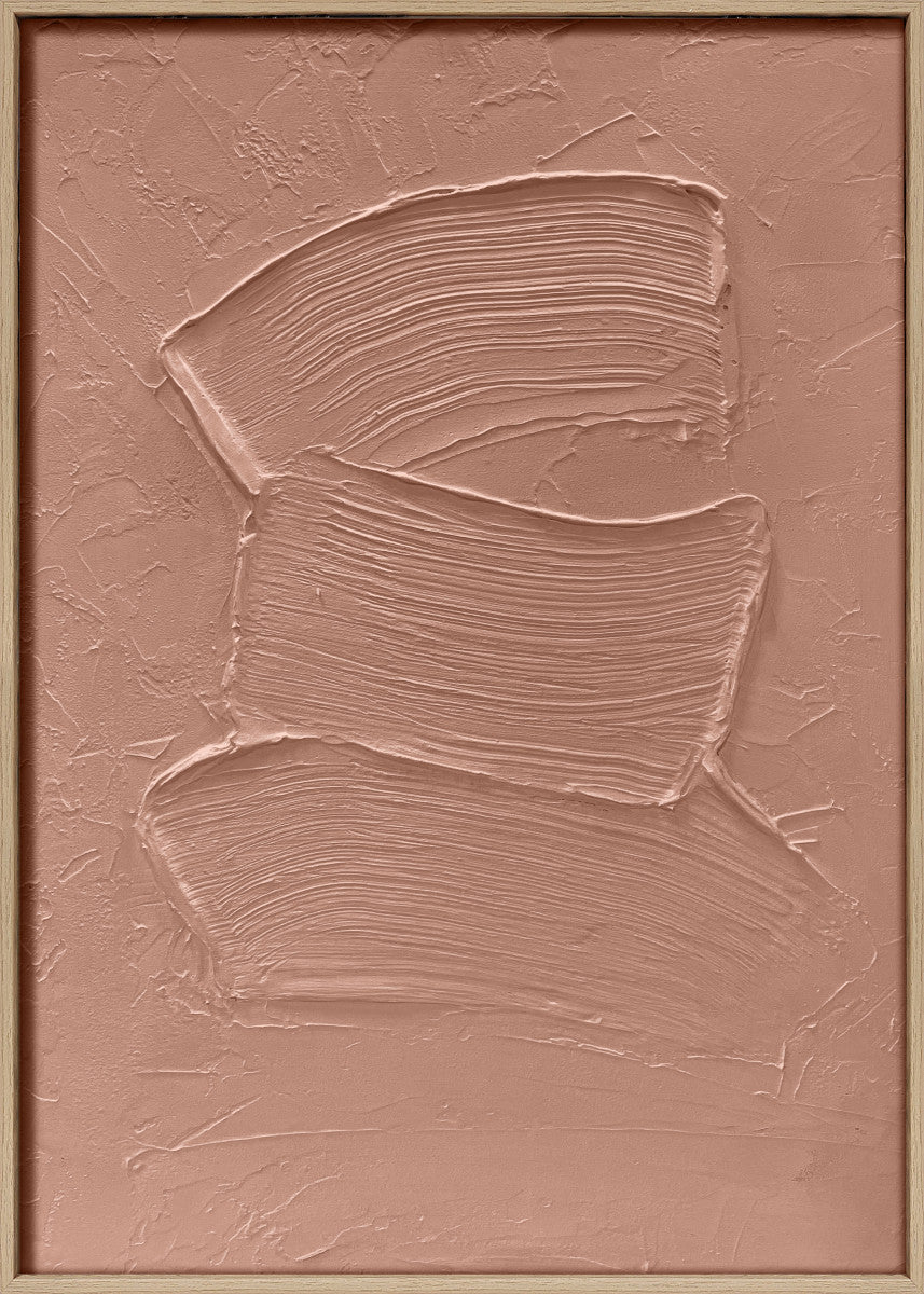 3D wanddecoratie 50x70cm mocha mouse. Set van 6