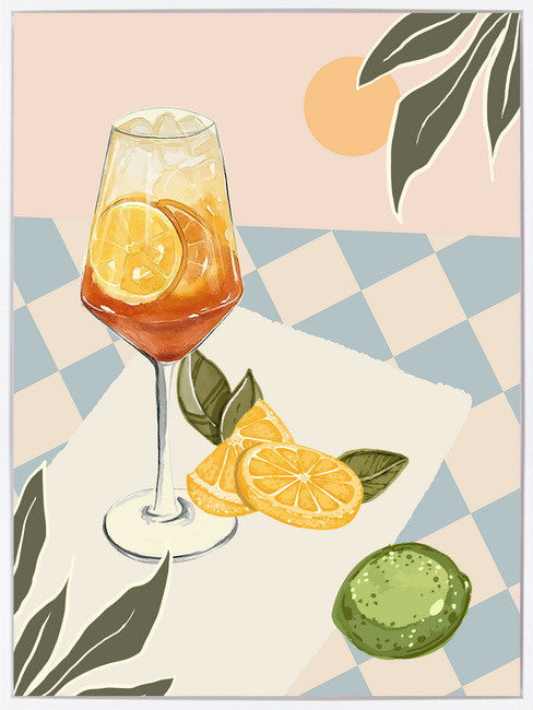 Leinwandbild «Aperol» mit Rahmen 30 × 40 cm