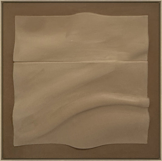 3D-Wanddekoration «Braune Wellen» 100 × 100 cm