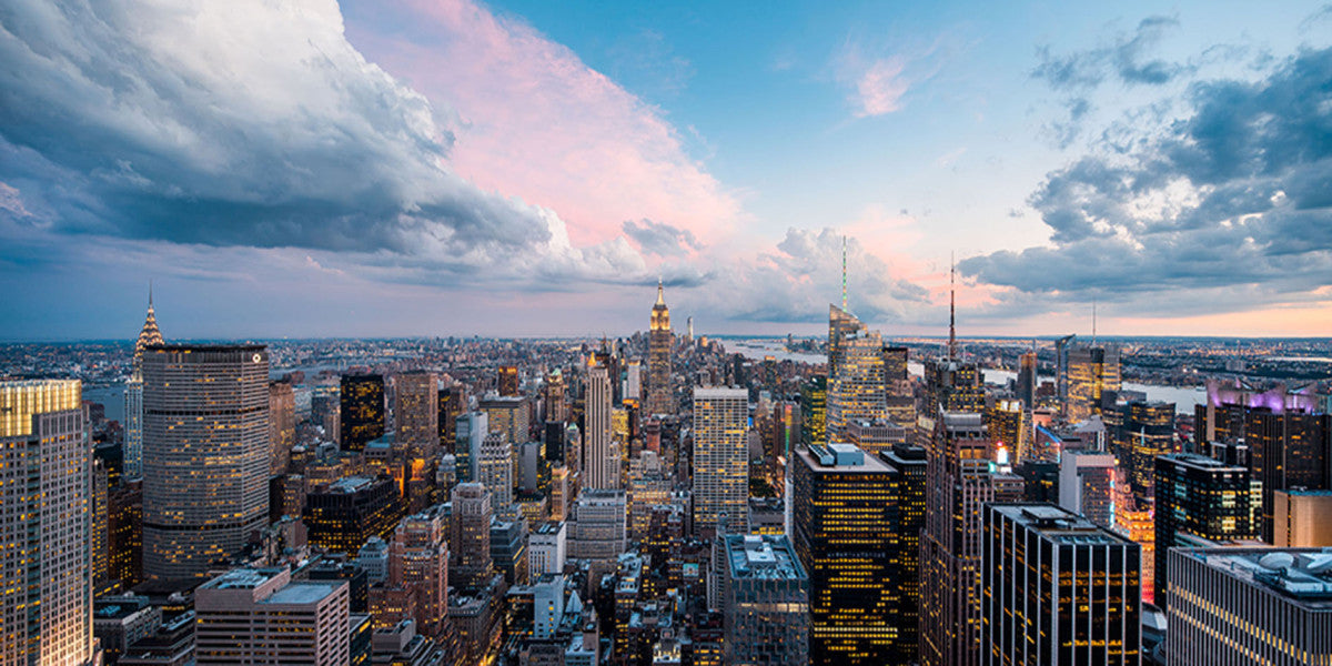 Glasschilderij 160x80cm Manhattan