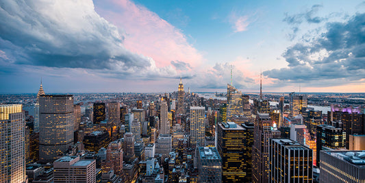 Glasschilderij 160x80cm Manhattan