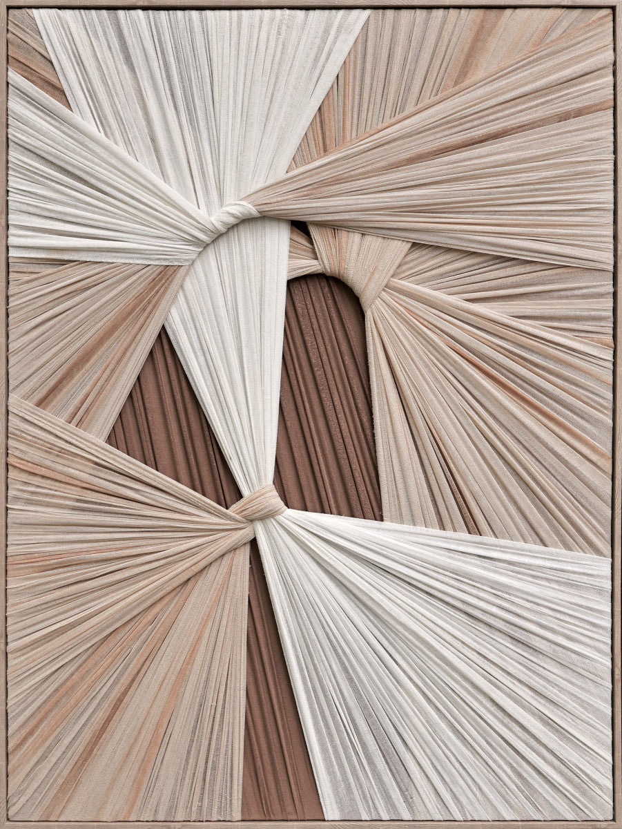 Ölgemälde «Gewebt 2» 80 × 120 cm mit Rahmen – Ansicht 4