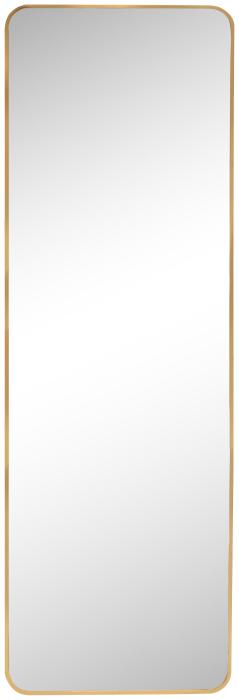 Spiegel met aluminium lijst 50x150cm. Brons Curved