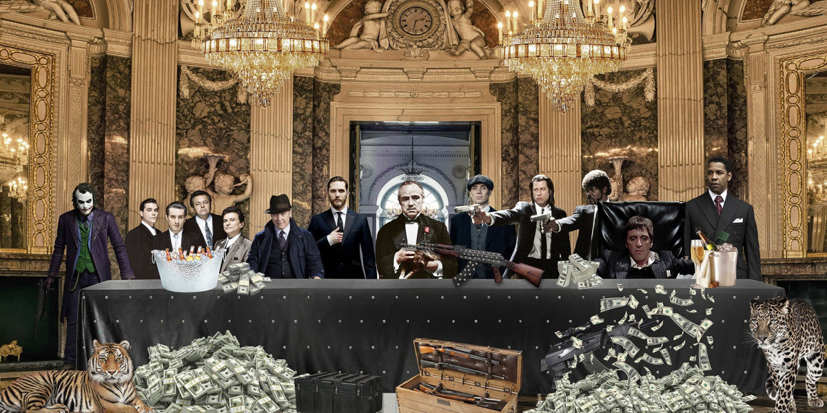 Glasbild «Mafia» 160 × 80 cm (Art. GLAS080160C-726)