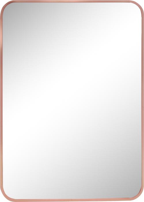 Spiegel met aluminium lijst 50x70cm. Rose Curved