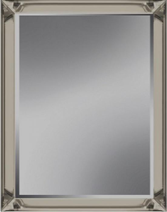 Spiegel met facet, 72x132cm incl. lijst. Spiegellijst brons