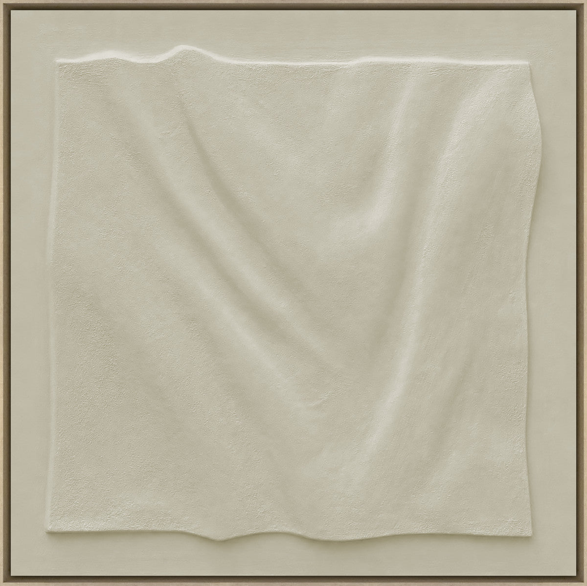 3D-Wanddekoration «Beige Wellen» 100 × 100 cm