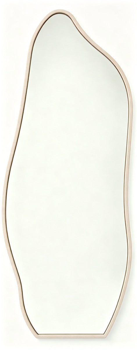 Spiegel in Wellenform Sand mit Aluminiumrahmen 40 × 120 cm