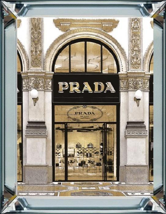 Spiegellijst met prent 60x80cm