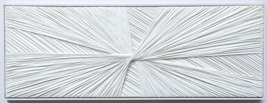 3D wanddecoratie 153x53cm Textiel +olieverf met frame