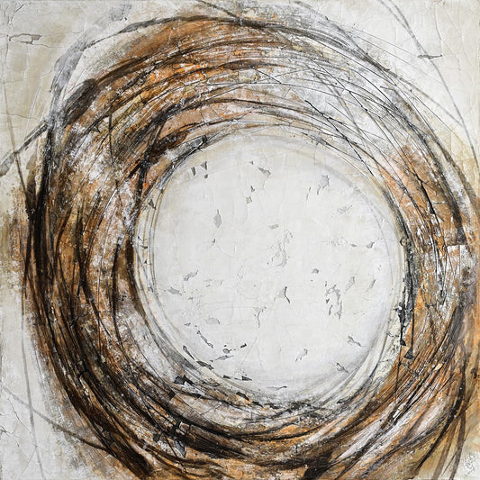 Olieverfschilderij 120x120cm 'Journey'