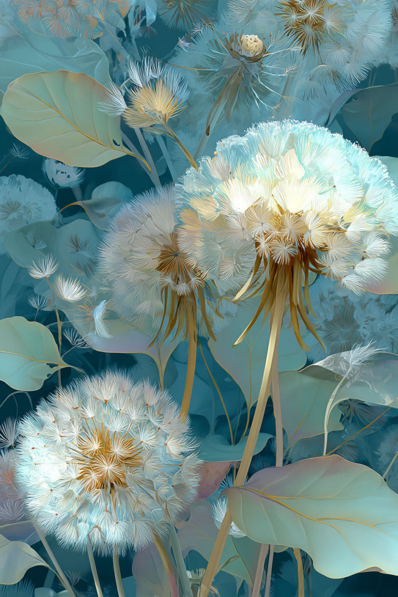 Glasbild «Löwenzahn» 80 × 120 cm