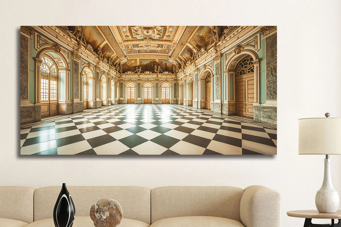 Glasbild «Tanzsaal» 160 × 80 cm – Ansicht 2