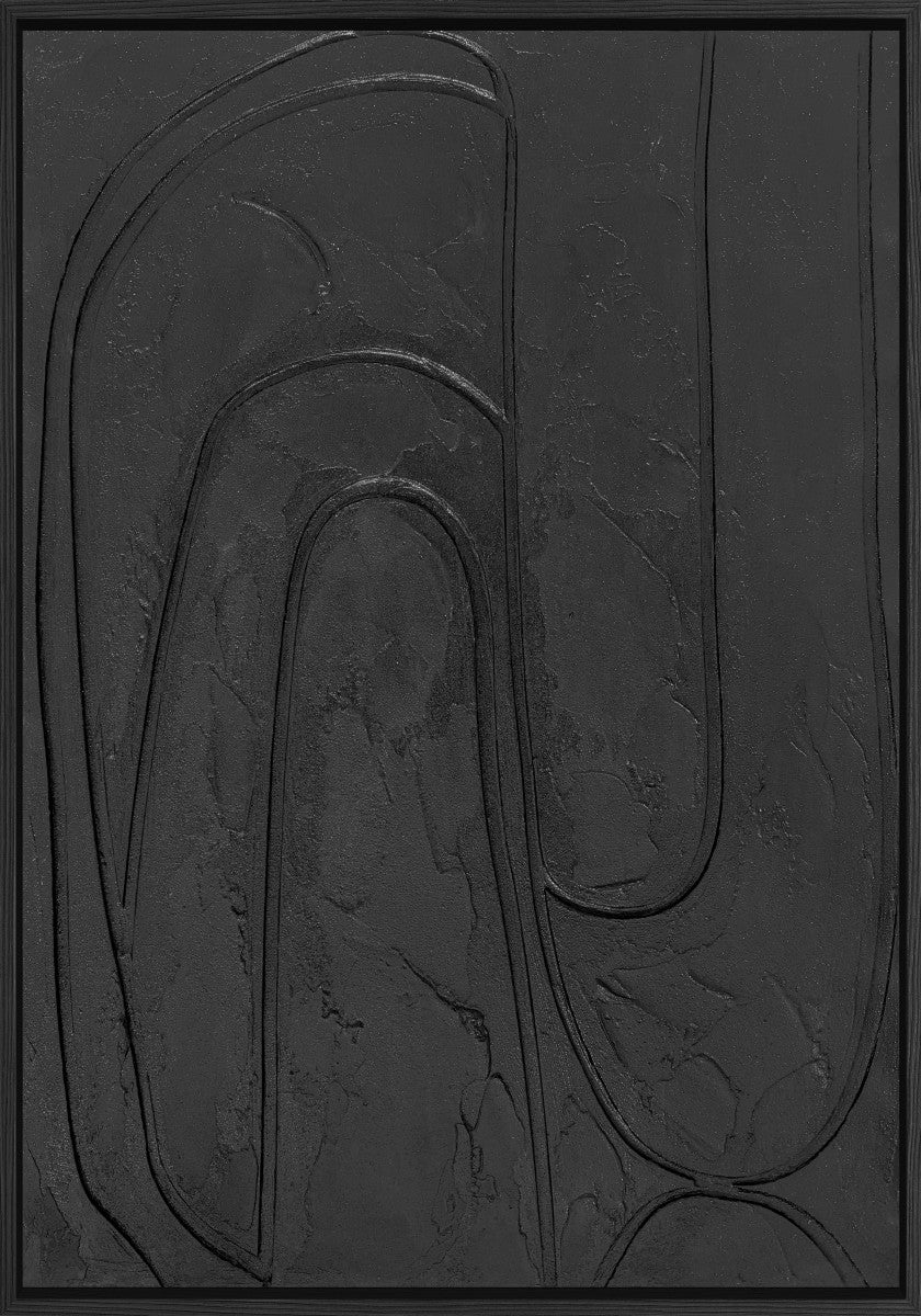 3D-Wanddekoration «Schwarz 1» 70 × 100 cm