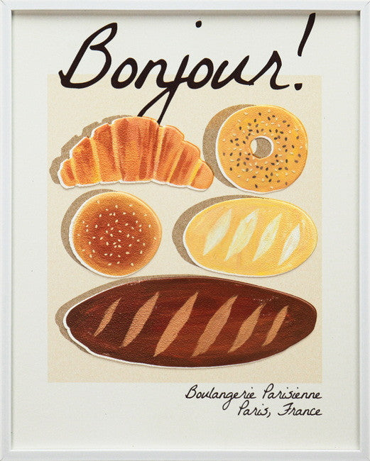 Leinwandbild «Croissants 2» mit Rahmen 40 × 50 cm – 3D-Elemente
