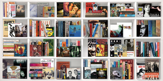 Glasschilderij met 3D reliÃ«f 160x80cm Boekenkast