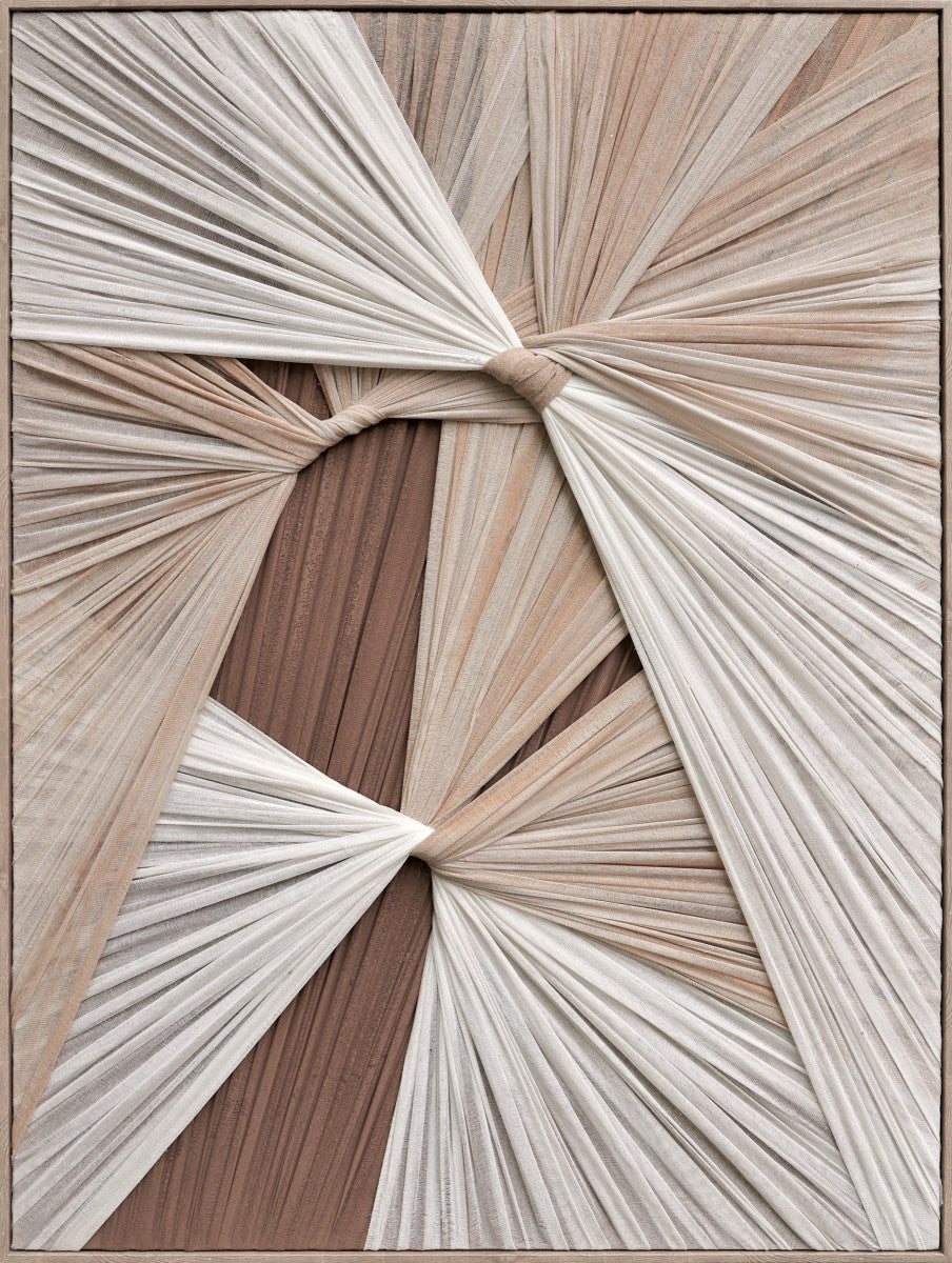 Ölgemälde «Gewebt 1» 80 × 120 cm mit Rahmen – Ansicht 3