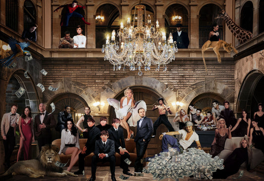 Glasbild «Mafia im Casino» 120 × 80 cm (Art. GLAS080120C-803)