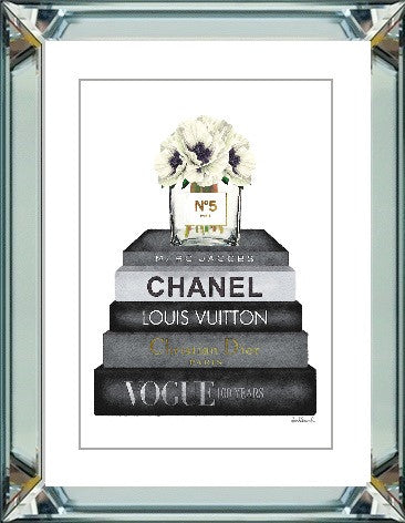 Spiegellijst met prent 60x80cm